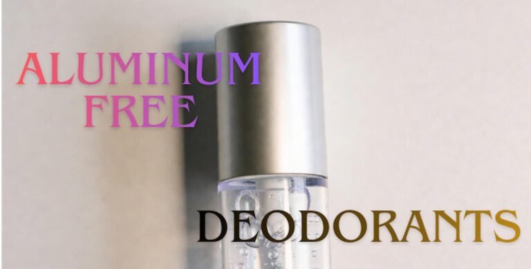 Aluminum free deodorants with natural ingredients and long lasting protection