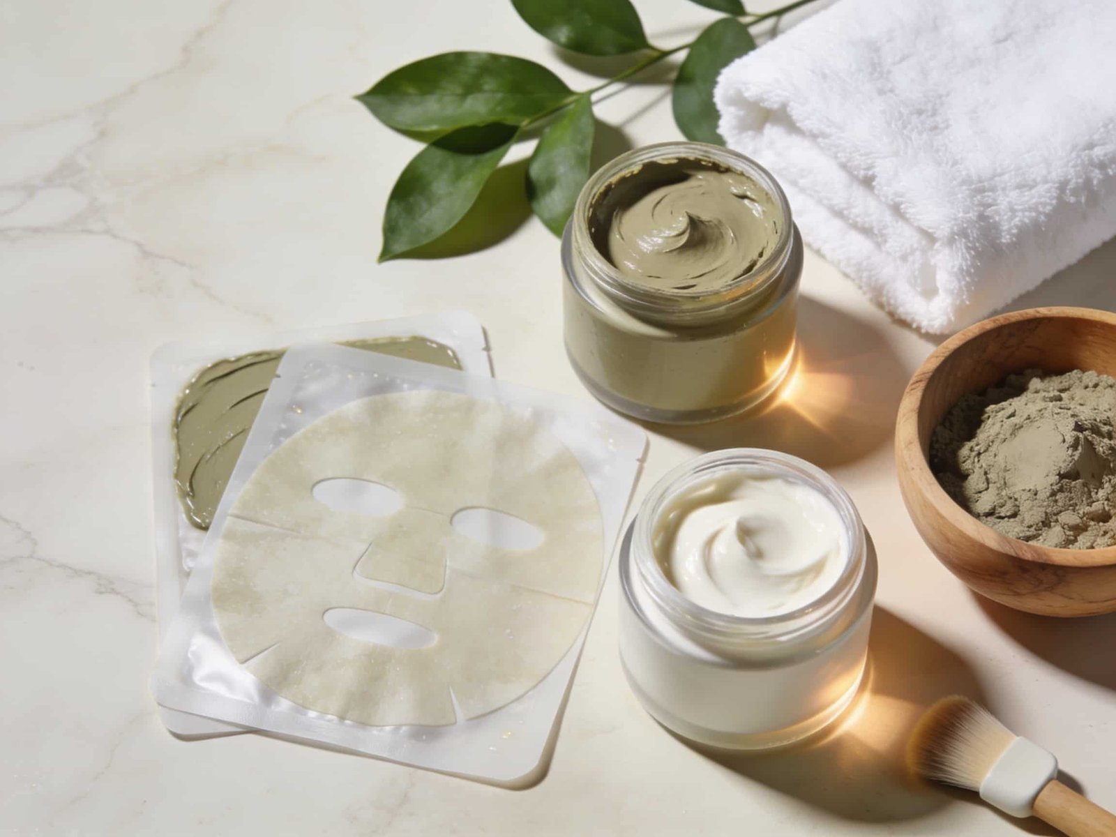 Best Natural Deep Face Mask for Women with clay, sheet masks, and hydrating skincare products for glowing healthy skin