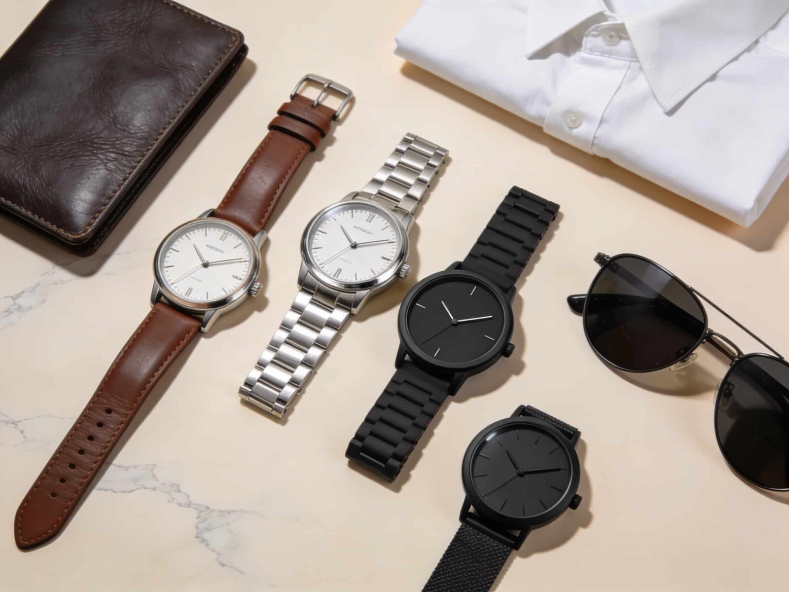Best Simple Elegant Watches for Men featuring leather and stainless steel minimalist designs for everyday and formal wear