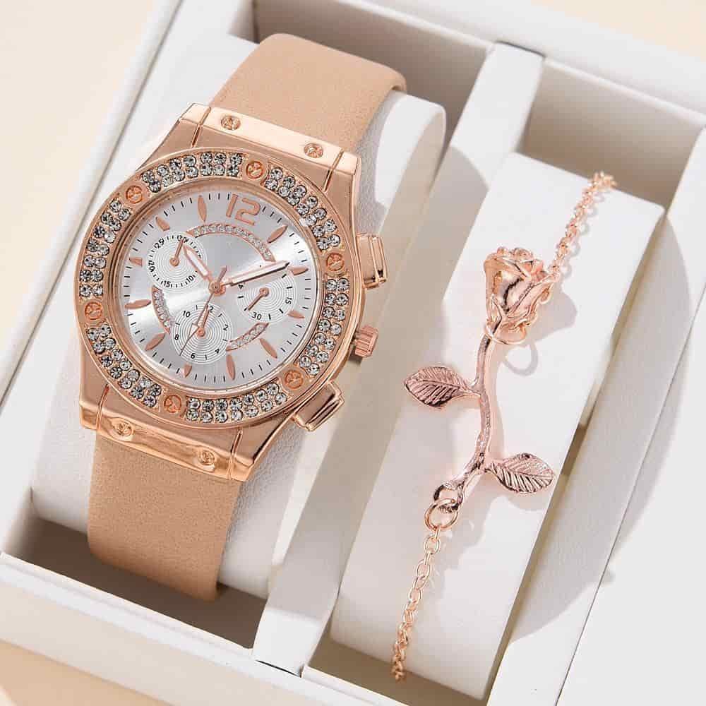 Best Gift Watches for Women receiving watch as gift emotional moment